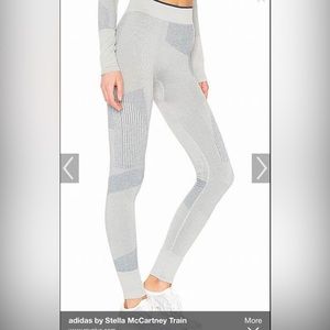Adidas X Stella McCartney Leggings Yoga Running Train Block Stone Blue Small NWT